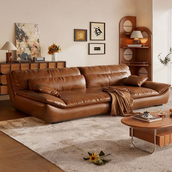 Modern Faux Leather Foldable Sofa Bed Minimalist Comfort for Contemporary Living