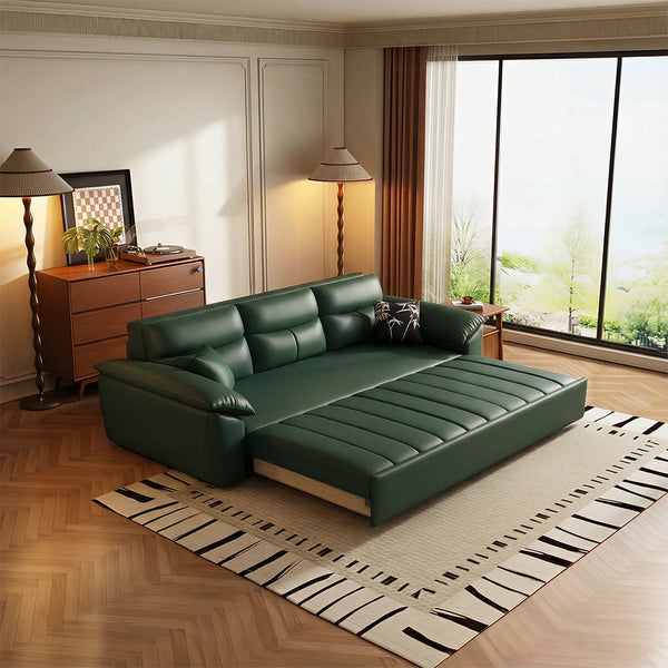89.7'' Cat Scratch-Resistant Sofa Bed Hidden Storage Convertible Design Durable Comfort