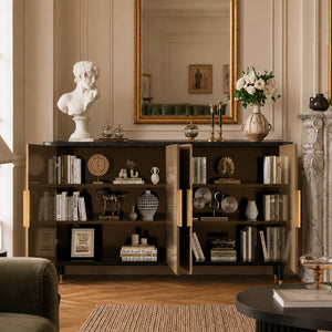Celeste 59" Curved Ceramic-Top Sideboard