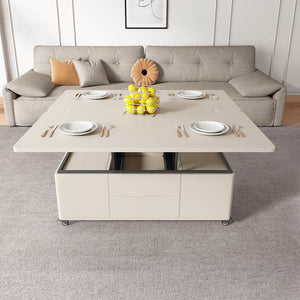 Multifunctional Lift-Top Coffee Table 2-in-1 Dining and Work Desk for Small Spaces