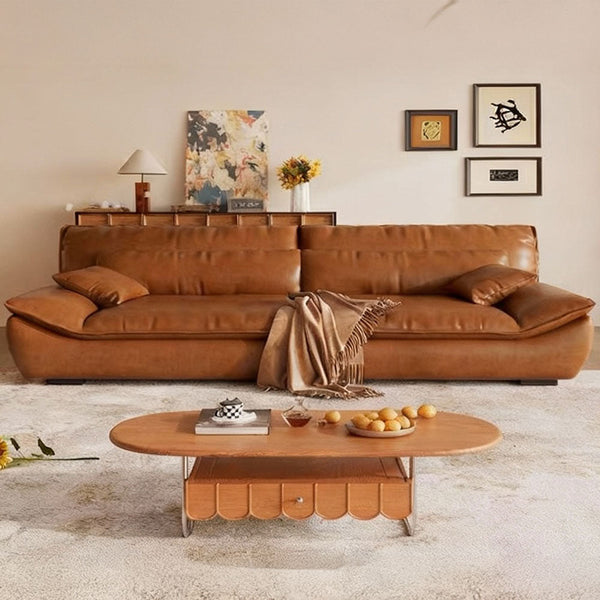 Modern Faux Leather Foldable Sofa Bed Minimalist Comfort for Contemporary Living