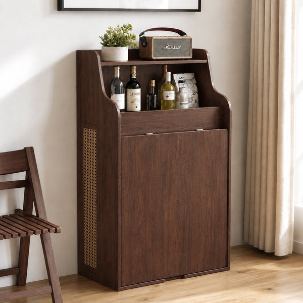 Nessa 69" Folding Dining Table Cabinet with USB Charging