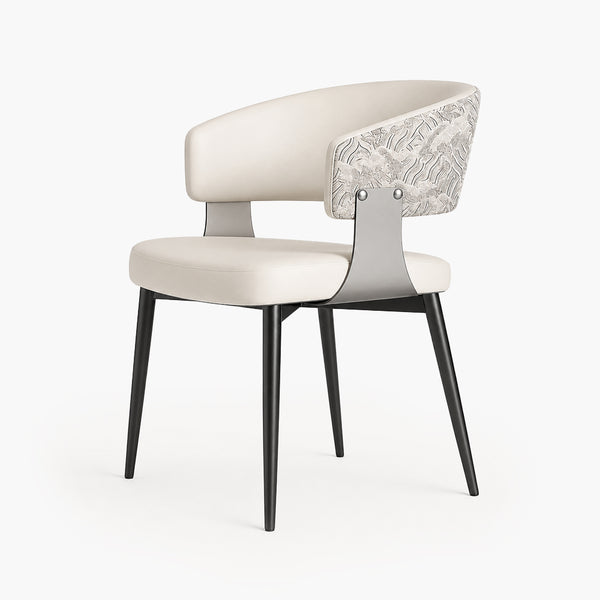 Lena Set of 2 Textured-Back Upholstered Dining Chairs