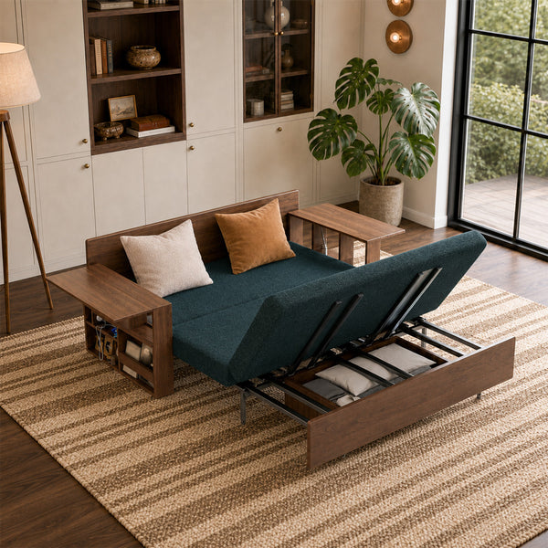 Maeve 68.8"/80.7" Lift-Up Storage Sofa Bed