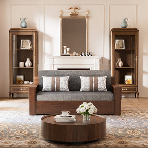 Modern Storage Sofa Bed with Lift-up Function Space-saving Design Elegant and Practical