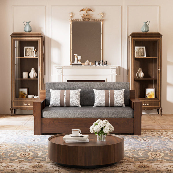 Modern Storage Sofa Bed with Lift-up Function Space-saving Design Elegant and Practical