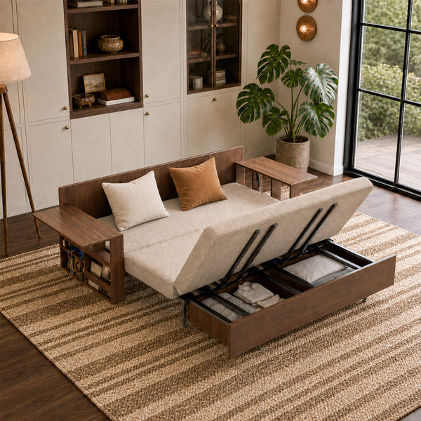 Maeve 68.8"/80.7" Lift-Up Storage Sofa Bed