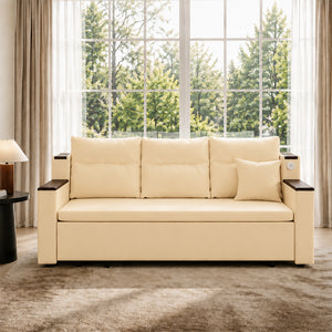 Orin 83" Pull-Out Sofa Bed with Storage & USB