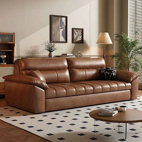 89.7'' Cat Scratch-Resistant Sofa Bed Hidden Storage Convertible Design Durable Comfort