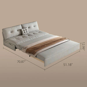 Vera 47"/71" Velvet Sofa Bed with Storage Drawers