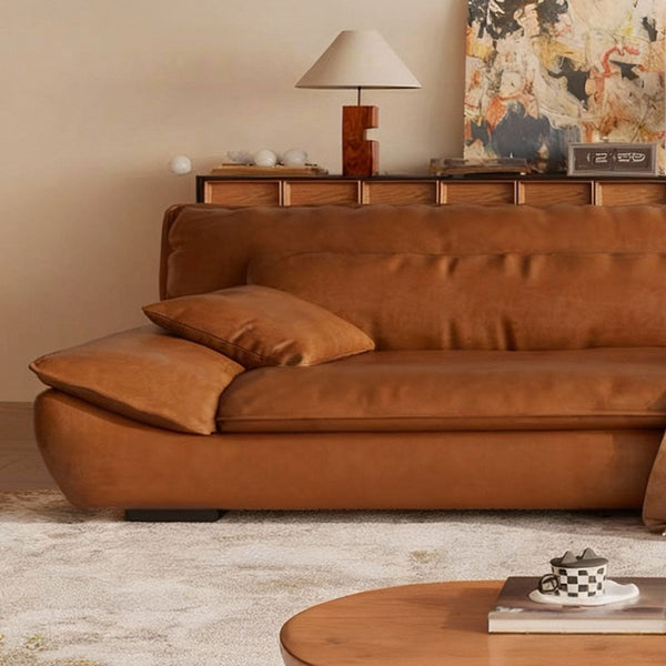 Modern Faux Leather Foldable Sofa Bed Minimalist Comfort for Contemporary Living