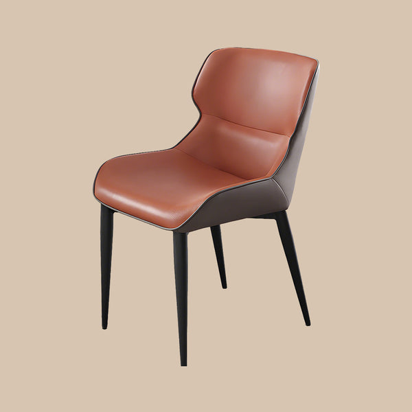 Sloane Set of 2 Curved-Back PU Leather Dining Chairs