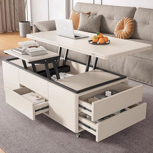Multifunctional Lift-Top Coffee Table 2-in-1 Dining and Work Desk for Small Spaces