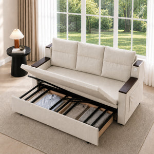 Orin 83" Pull-Out Sofa Bed with Storage & USB