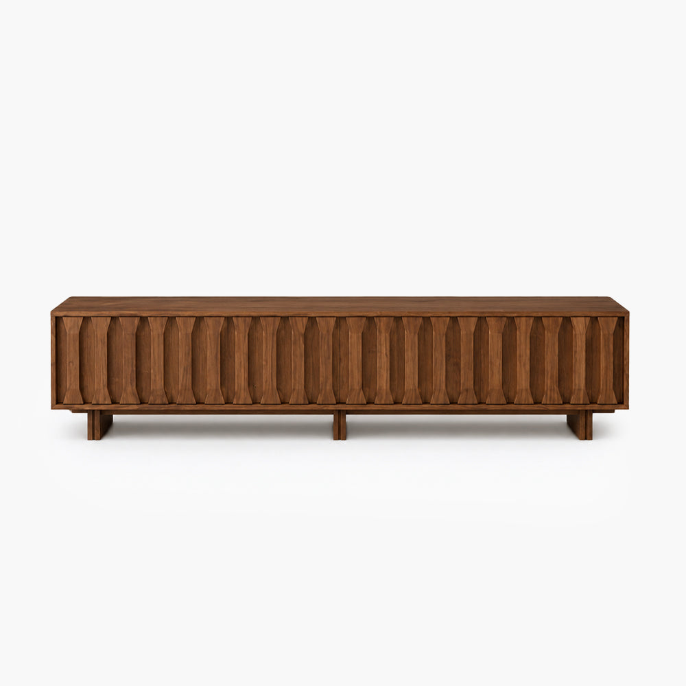 Kanso Carved Sliding-Door Living Room Collection