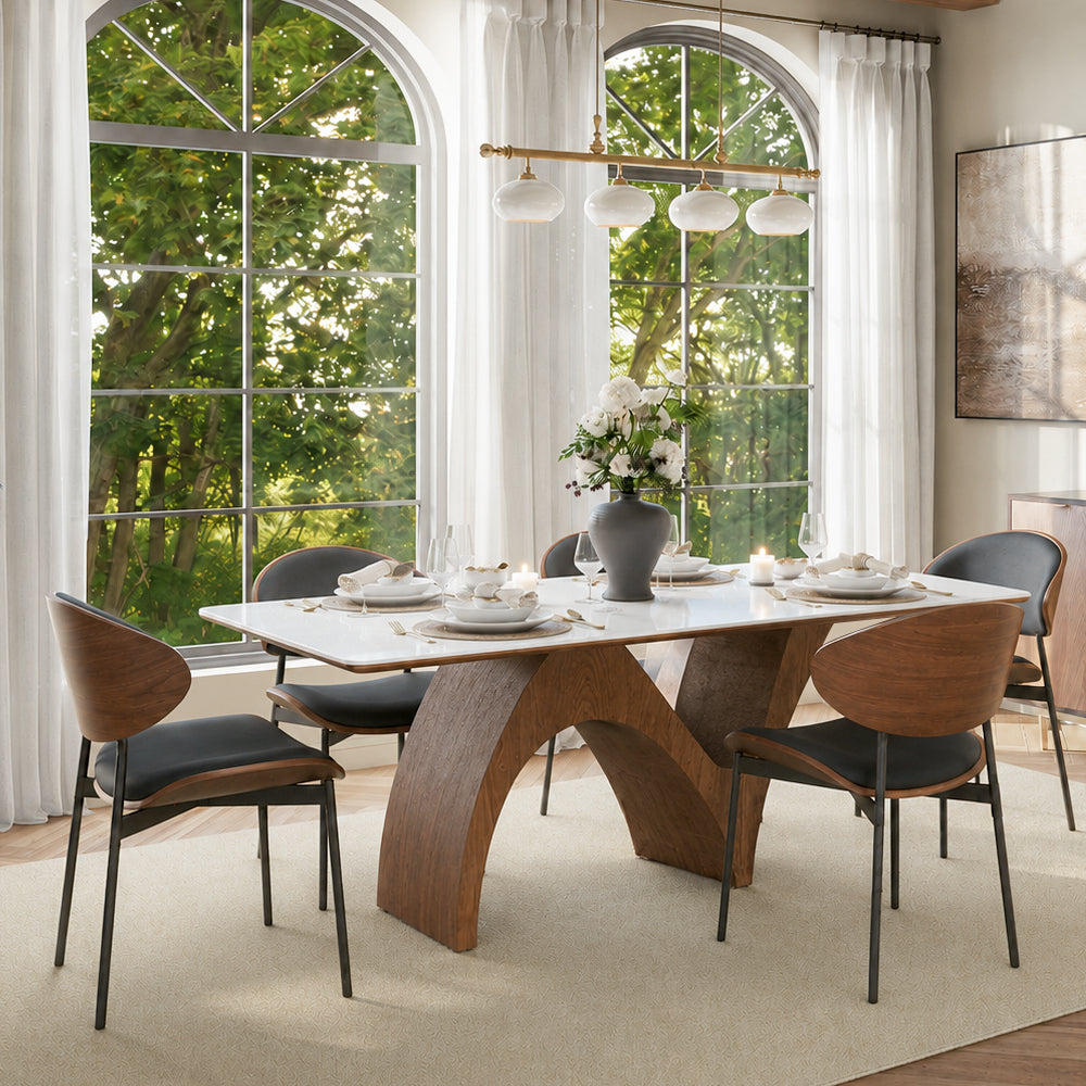 Calder 62.9"/70.8" Sintered Stone Dining Table