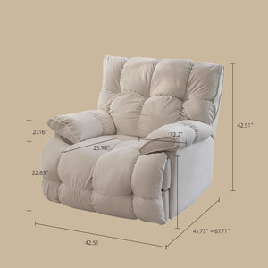 Electric Power Recliner Chair with Massage Heat Rocking Swivel & Vibration