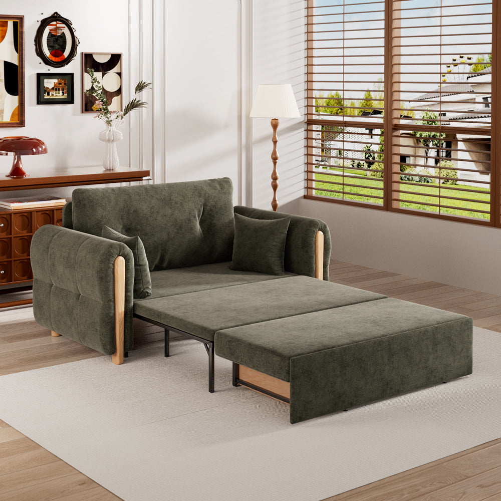 Modern Smart Sofa Bed with Built-in Electric Lift Coffee Table and Storage