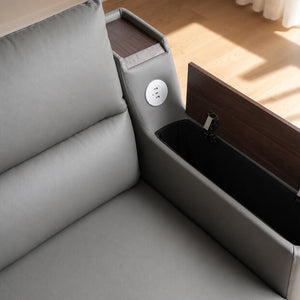 83'' 3-Seater Pull-Out Sleeper Sofa with Storage & USB Port