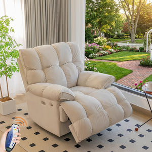 Electric Power Recliner Chair with Massage Heat Rocking Swivel & Vibration