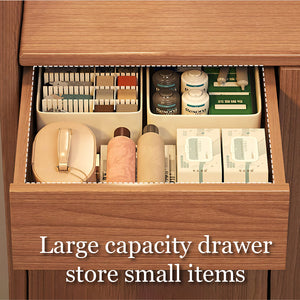 47.2''/55.1'' Modern Walnut Entryway Shoe Cabinet with Drawer Stylish Storage Organizer