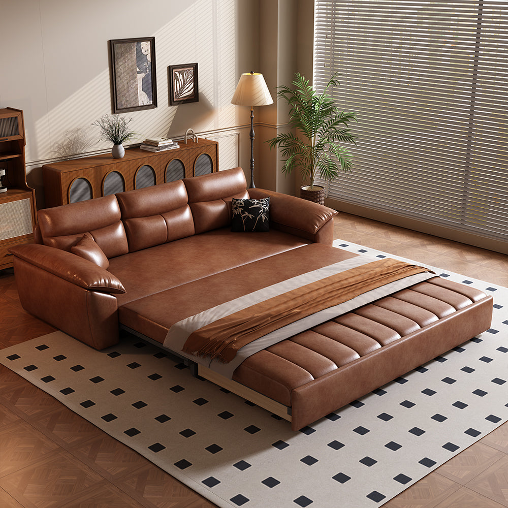 89.7'' cat scratch-resistant convertible sofa bed with hidden storage