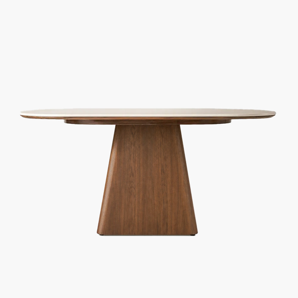 Vela 62.9" Oval Sintered Stone Dining Table