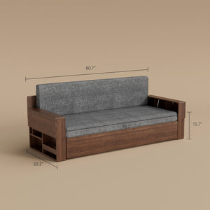 Modern Storage Sofa Bed with Lift-up Function Space-saving Design Elegant and Practical