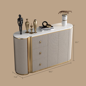 Siena 58.5" Fluted Sideboard with 3 Drawers