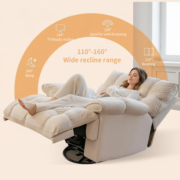 Electric Power Recliner Chair with Massage Heat Rocking Swivel & Vibration