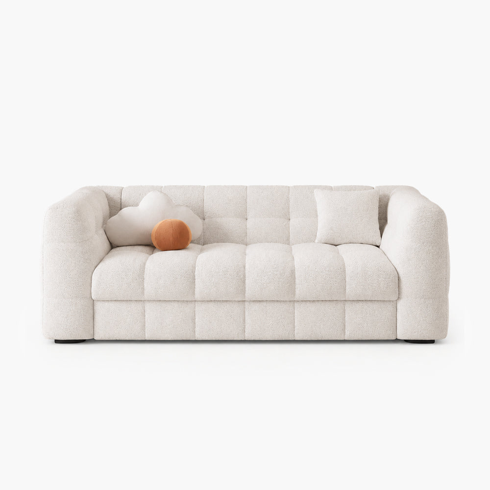 Clara 83.8" Velvet Sofa Bed with 3.9" Mattress