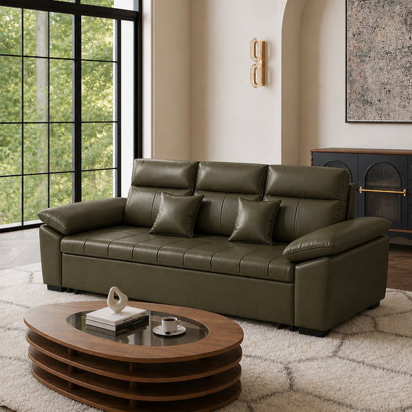 Mira Convertible Sofa Bed with Hidden Drawer Storage