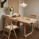Atlas 74.8" Freestanding Murphy Dining Table with Chair Storage