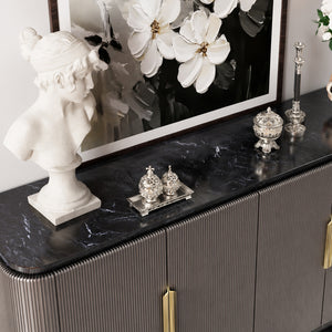 Celeste 59" Curved Ceramic-Top Sideboard