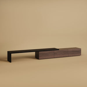 Extendable TV Stand with Storage Drawers Modern TV Console