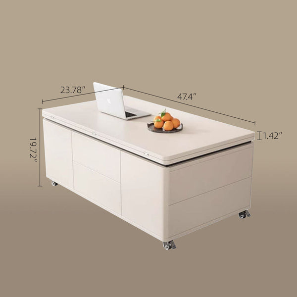 Multifunctional Lift-Top Coffee Table 2-in-1 Dining and Work Desk for Small Spaces