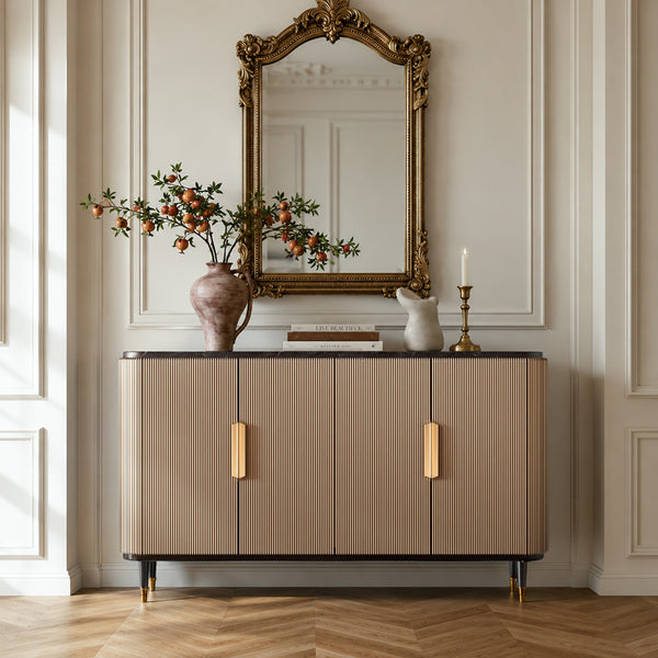 Celeste 59" Curved Ceramic-Top Sideboard