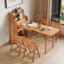 69" Rattan Cabinet Murphy Dining Table Set with USB Charging