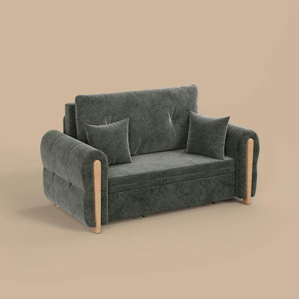 Modern Smart Sofa Bed with Built-in Electric Lift Coffee Table and Storage