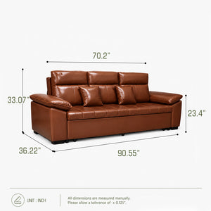 Mira Convertible Sofa Bed with Hidden Drawer Storage