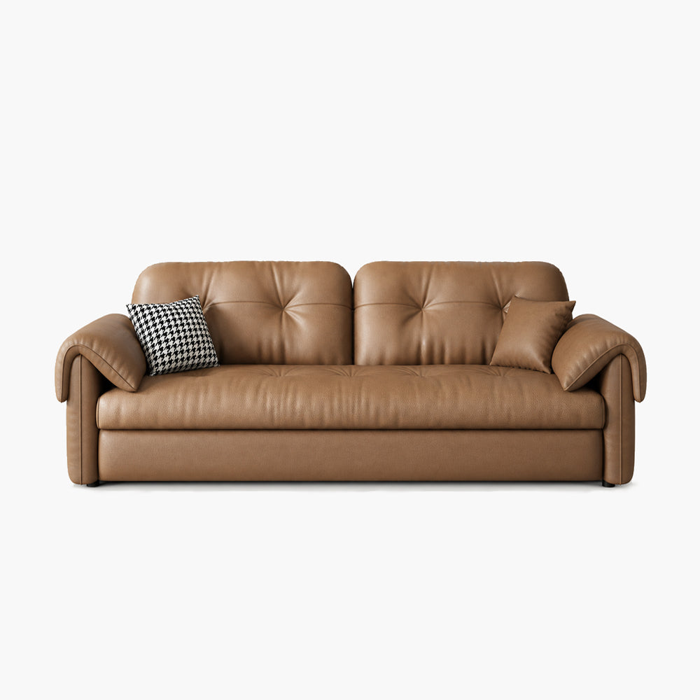 Dorian 61"/73"/85" Faux Leather Sofa Bed with Storage