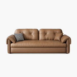 Dorian 61"/73"/85" Faux Leather Sofa Bed with Storage