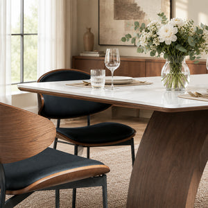 Calder 62.9"/70.8" Sintered Stone Dining Table