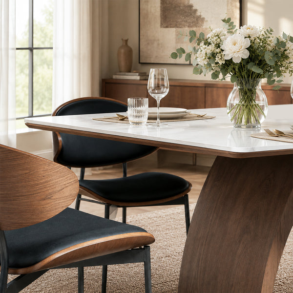 Calder 62.9"/70.8" Sintered Stone Dining Table