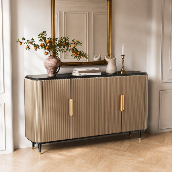 Celeste 59" Curved Ceramic-Top Sideboard