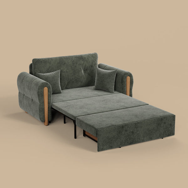 Modern Smart Sofa Bed with Built-in Electric Lift Coffee Table and Storage