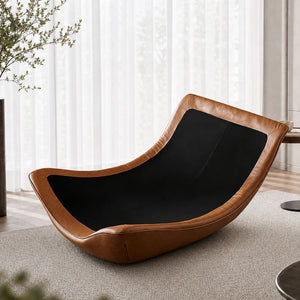 Ember Low-Profile Lounge Chair with Plush Velvet Cushion