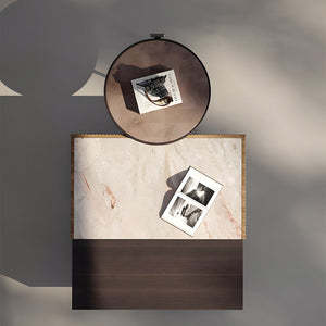 Nexo Walnut-Finish Nesting Coffee Table Set
