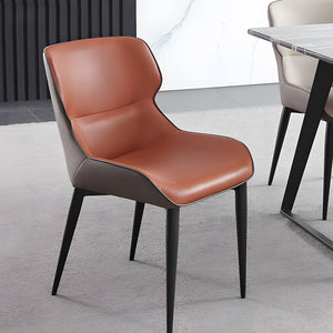 Sloane Set of 2 Curved-Back PU Leather Dining Chairs