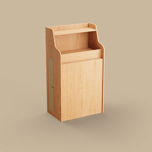 69" Rattan Cabinet Murphy Dining Table Set with USB Charging